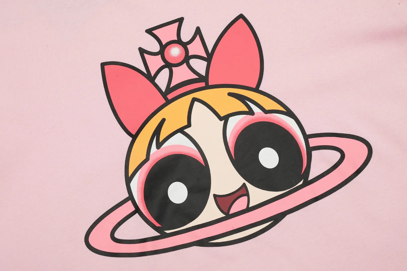 vivienne west wood Vivienne Powerpuff Girls co-branded printed short-sleeves are simply not good-looking! Same style for men and women, the rise of the retro second dimension Color: Huahua (pink) Bubble (blue) Maomao (green) Size: XS-L